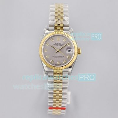 EW Replica Rolex Jubilee Datejust 2-Tone Watch 31MM Silver Dial